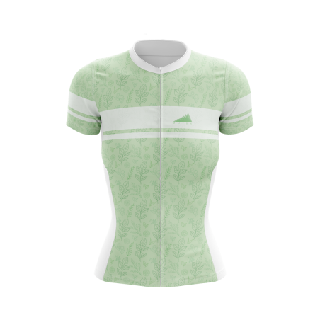 MUJER JERSEY MANGA CORTA NATURAL HOJAS BOSQUE