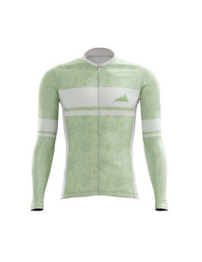 MUJER JERSEY MANGA LARGA NATURAL HOJAS BOSQUE