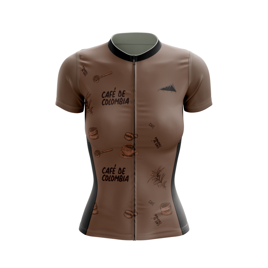 MUJER JERSEY MANGA CORTA CAFETALES DE COLOMBIA