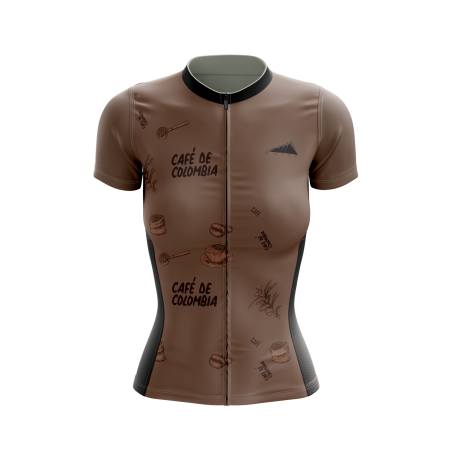 MUJER JERSEY MANGA CORTA CAFETALES DE COLOMBIA