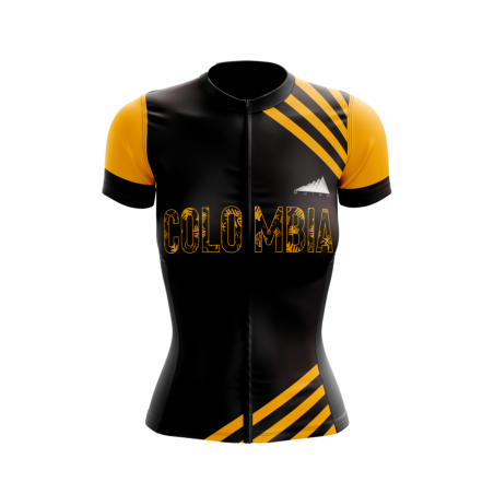 MUJER JERSEY MANGA CORTA COLOMBIA ORO