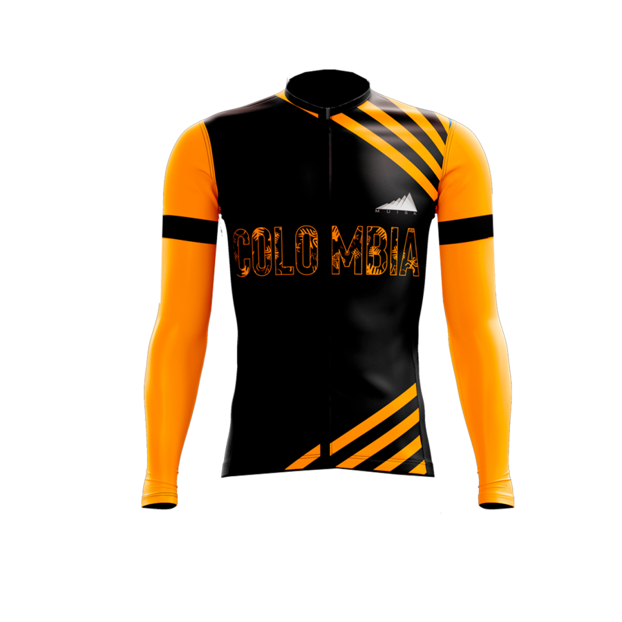 HOMBRE JERSEY MANGA LARGA COLOMBIA ORO