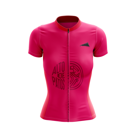 MUJER JERSEY MANGA CORTA PATIOS FUCSIA
