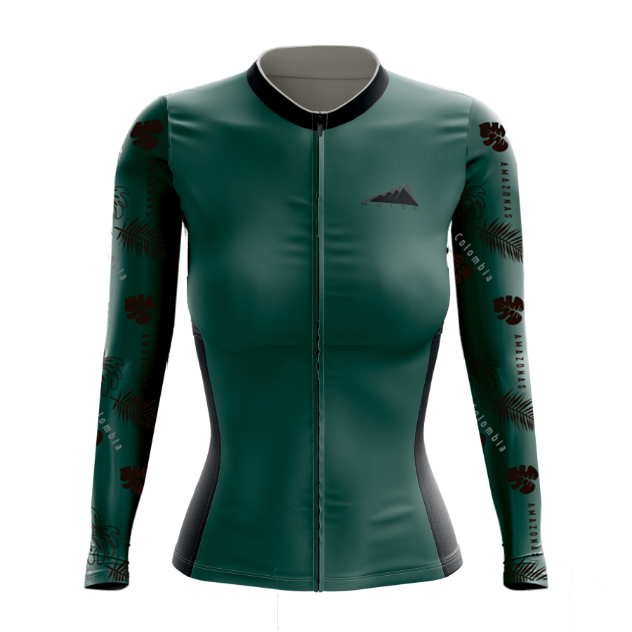 MUJER JERSEY MANGA LARGA BOSQUE AMAZONAS