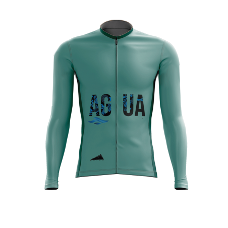 HOMBRE JERSEY MANGA LARGA AZUL AGUA