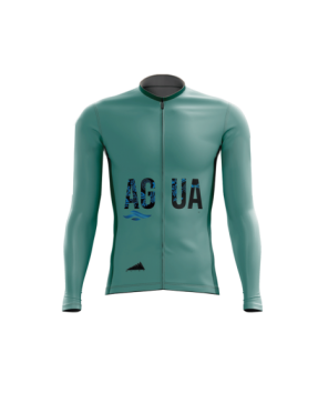 MUJER JERSEY MANGA LARGA AZUL AGUA