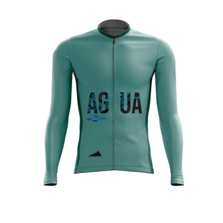 HOMBRE JERSEY MANGA LARGA AZUL AGUA