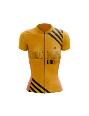 MUJER JERSEY MANGA CORTA ORO MOSTAZA