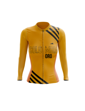 MUJER JERSEY MANGA LARGA ORO MOSTAZA