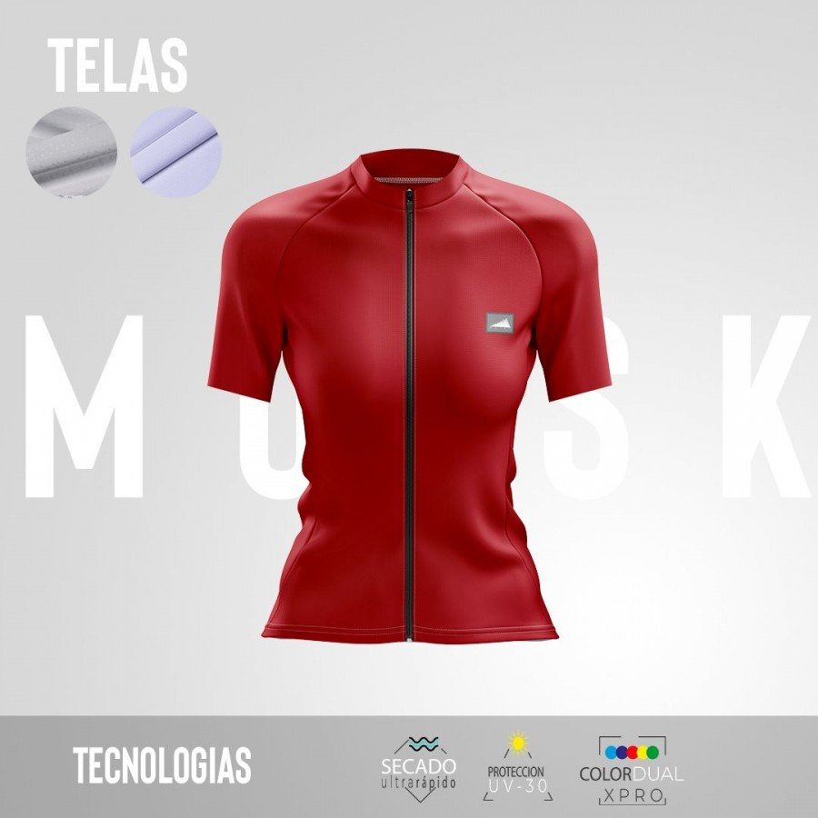 HOMBRE JERSEY MANGA CORTA CONFORT ROJO