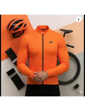 HOMBRE JERSEY MANGA LARGA NARANJA
