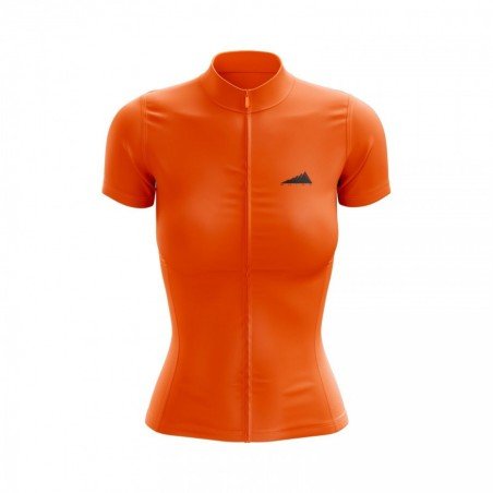 MUJER JERSEY MANGA CORTA NARANJA