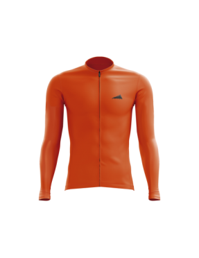 MUJER JERSEY MANGA LARGA NARANJA