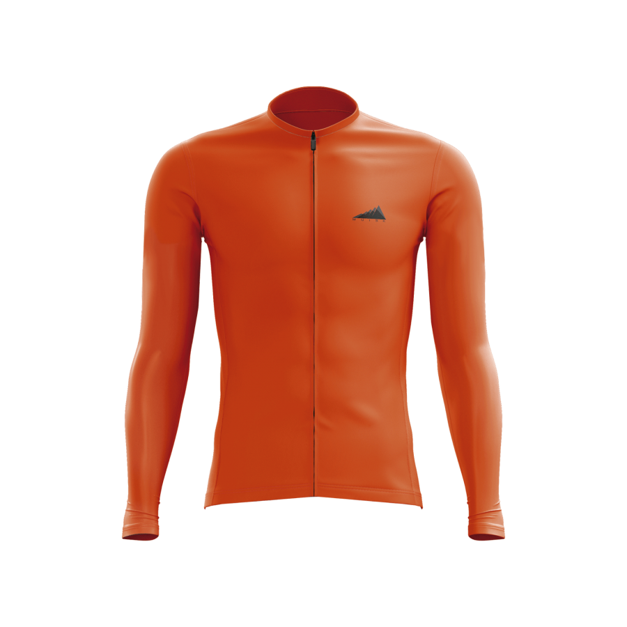 MUJER JERSEY MANGA LARGA NARANJA