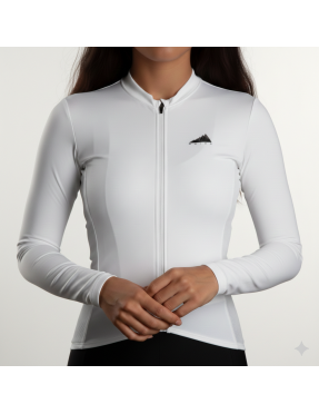 MUJER JERSEY MANGA LARGA CONFORT BLANCO