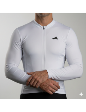 HOMBRE JERSEY MANGA LARGA CONFORT BLANCO