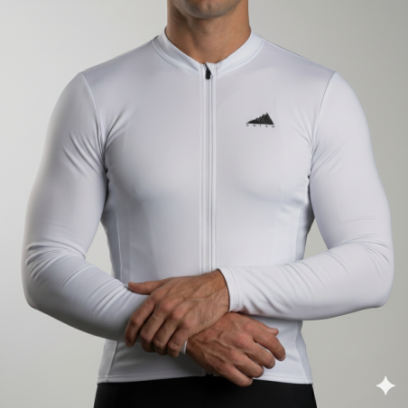 HOMBRE JERSEY MANGA LARGA CONFORT BLANCO
