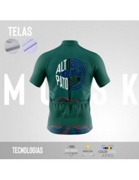 MUJER JERSEY MANGA CORTA PATIOS AZUL OUTLET