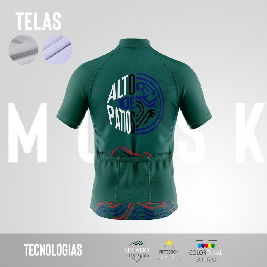 MUJER JERSEY MANGA CORTA PATIOS AZUL OUTLET