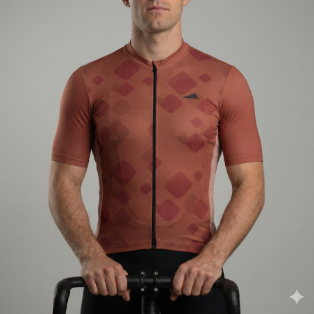 HOMBRE JERSEY MANGA CORTA LADRILLO