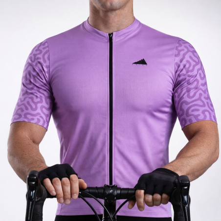 HOMBRE JERSEY MANGA CORTA PURPURA