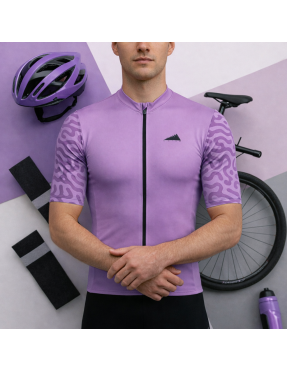 HOMBRE JERSEY MANGA CORTA PURPURA