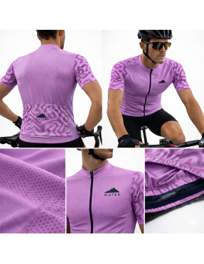 HOMBRE JERSEY MANGA CORTA PURPURA