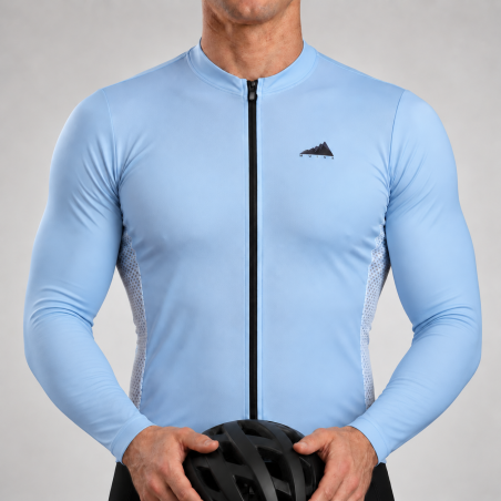 HOMBRE JERSEY MANGA LARGA AZUL CIELO CLARO