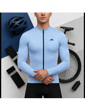 HOMBRE JERSEY MANGA LARGA AZUL CIELO CLARO