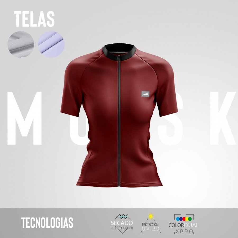 HOMBRE JERSEY MANGA CORTA CONFORT VINOTINTO