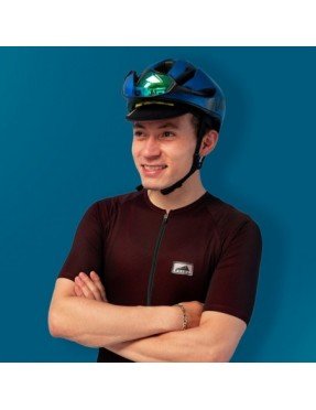 HOMBRE JERSEY MANGA CORTA CONFORT PUNTOS NEGRO