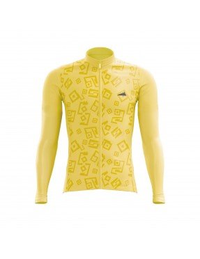 HOMBRE JERSEY MANGA LARGA AMARILLO PASTEL 2025