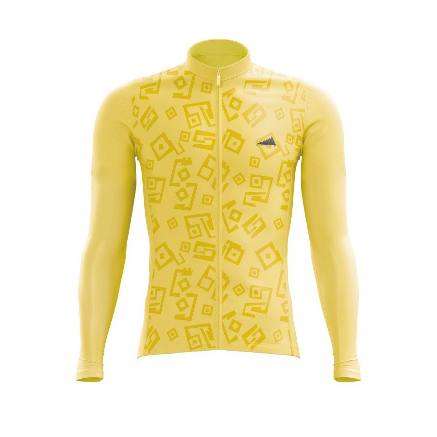 HOMBRE JERSEY MANGA LARGA AMARILLO PASTEL 2025