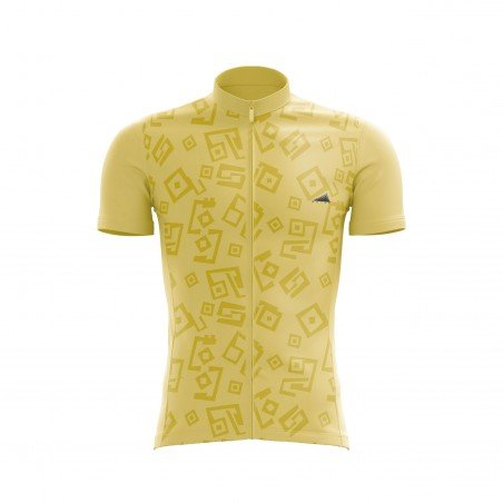 HOMBRE JERSEY MANGA CORTA AMARILLO PASTEL 2025