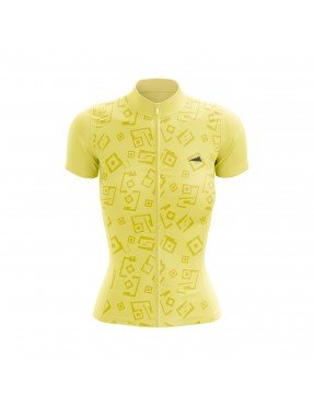 MUJER JERSEY MANGA CORTA AMARILLO PASTEL 2025