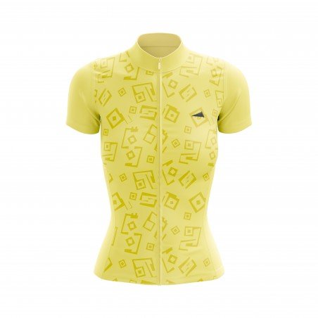 MUJER JERSEY MANGA CORTA AMARILLO PASTEL 2025