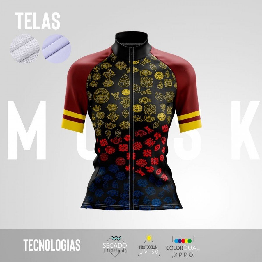 MUJER JERSEY MANGA CORTA PRO PRECOLOMBINO