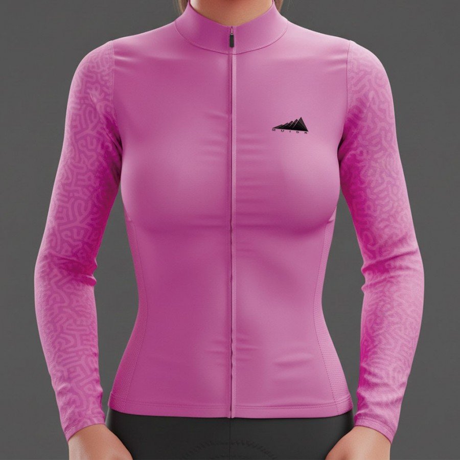 MUJER JERSEY MANGA LARGA PURPURA 2025