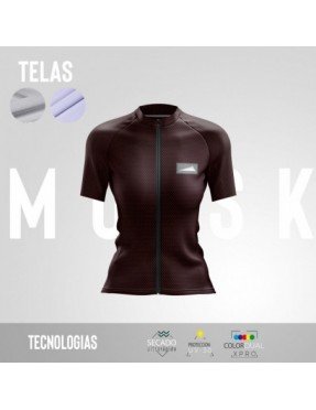 HOMBRE JERSEY MANGA CORTA CONFORT PUNTOS VINO