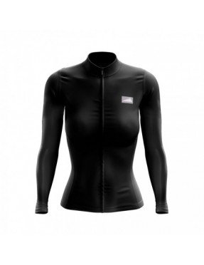 HOMBRE JERSEY MANGA LARGA CONFORT NEGRO