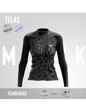 MUJER JERSEY MANGA LARGA PRO PRECOLOMBINO GRIS