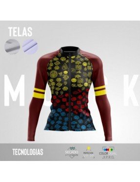 MUJER JERSEY MANGA LARGA PRO PRECOLOMBINO