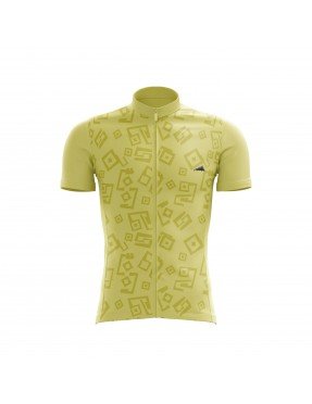 HOMBRE JERSEY MANGA CORTA AMARILLO PASTEL 2025