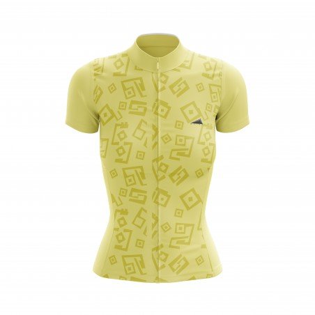 MUJER JERSEY MANGA CORTA AMARILLO PASTEL 2025