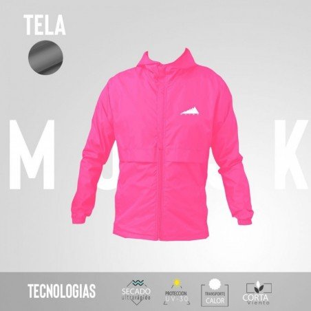 UNISEX CHAQUETA ROSADA