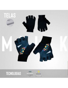 UNISEX GUANTES DEDO CORTO NEGRO