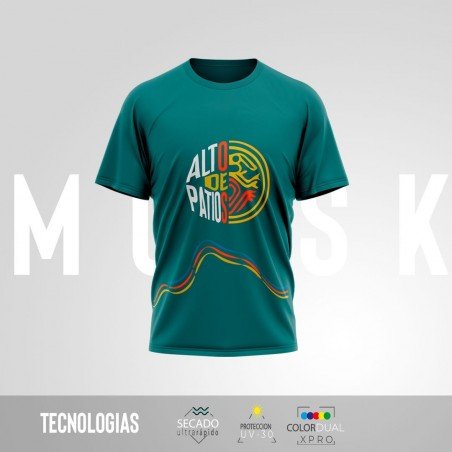 HOMBRE CAMISETA PATIOS VERDE